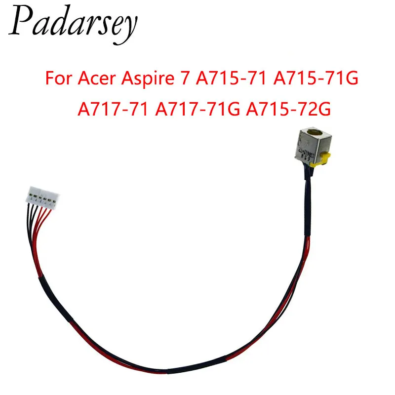 

Padarsey Laptop Power Socket DC in Jack Harness Cable for Acer Aspire 7 A715-71 A715-71G A717-71 A717-71G A715-72G Series