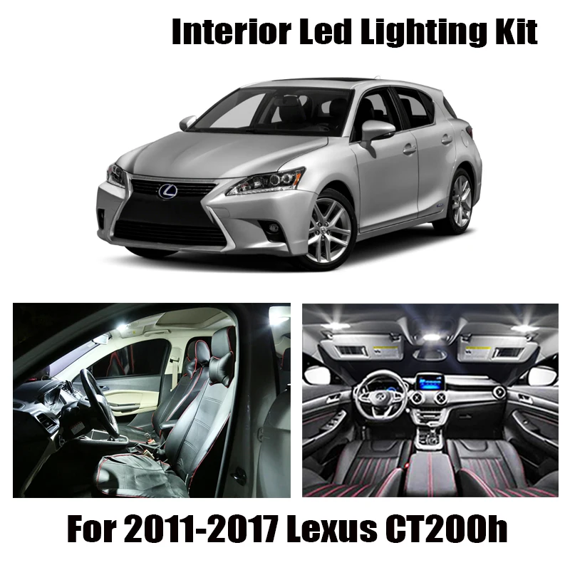 10x Canbus Error Free светодиодный внутренний светильник комплект посылка для 2011 2016 2017 Lexus