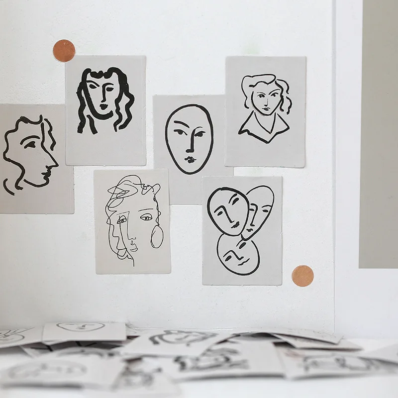 Милые декоративные наклейки на дыхание жизни стикеры для журнала