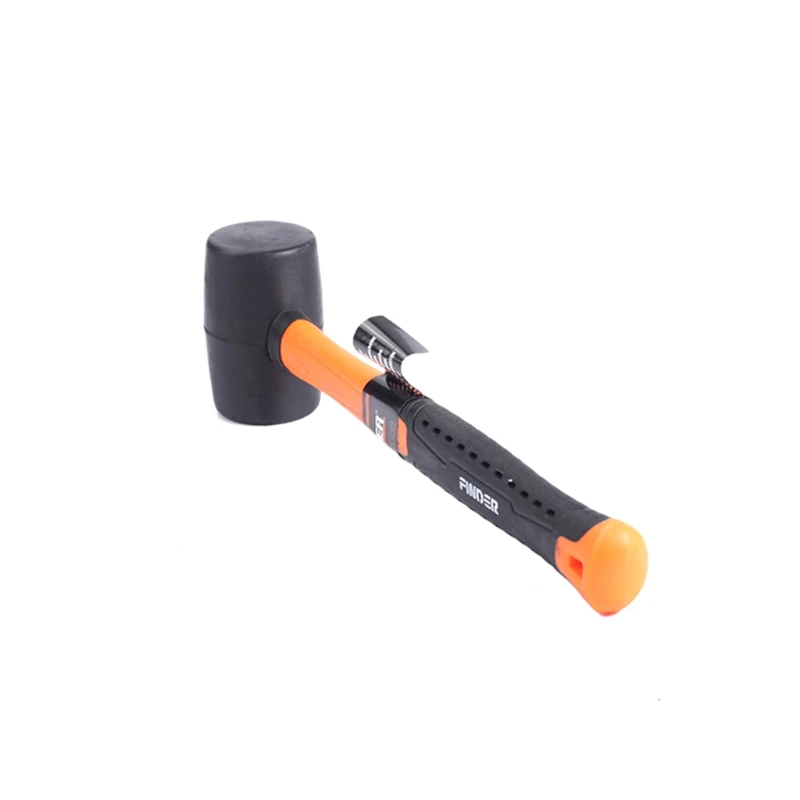 

69HF Wear-resistant Tile Hammer Rubber Hammer With Round Head And Non-slip Handle Home Fitment Tools For Tile Installation