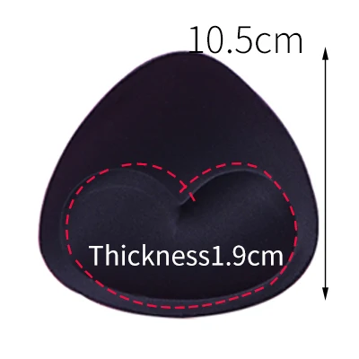 1pair 9 стилей, треугольные/круглые вставки, пушап, подушечки для бюстгальтера, съемный усилитель, женские подушечки для бюстгальтера, мягкая поролоновая губка, купальник, подушечки для бикини, 1 пара - Цвет: 1pair