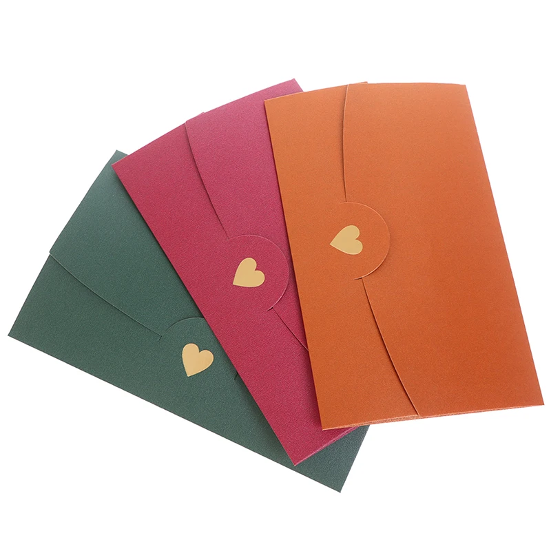 

Hot 20 Pieces/lot Stamping Love Pearlescent Paper Mini Envelopes Gift Envelope