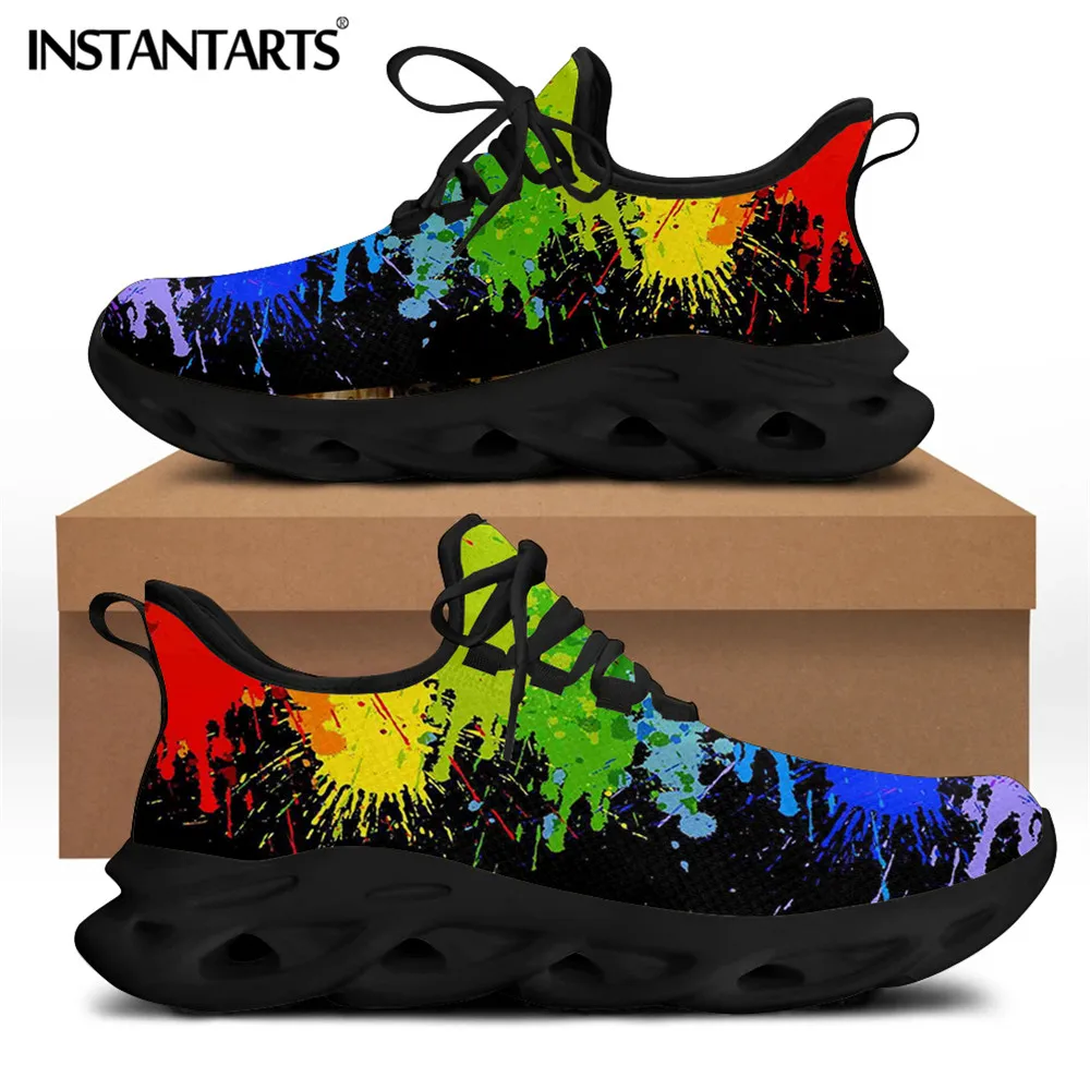 INSTANTARTS с изображением ЛГБТ-радуги Pride Design Мужская обувь повседневные кроссовки на