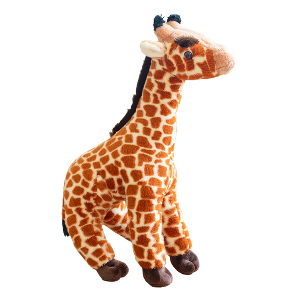 

Giraffe Plush Toy Stuffed Simulation Animal Doll and Pillow for Bedtime Pal Playroom Decoration Children Playset NSV775
