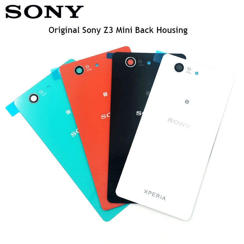 Оригинальный чехол для SONY Xperia Z3 Compact D5803 D5833 со стеклом задняя крышка аккумулятора