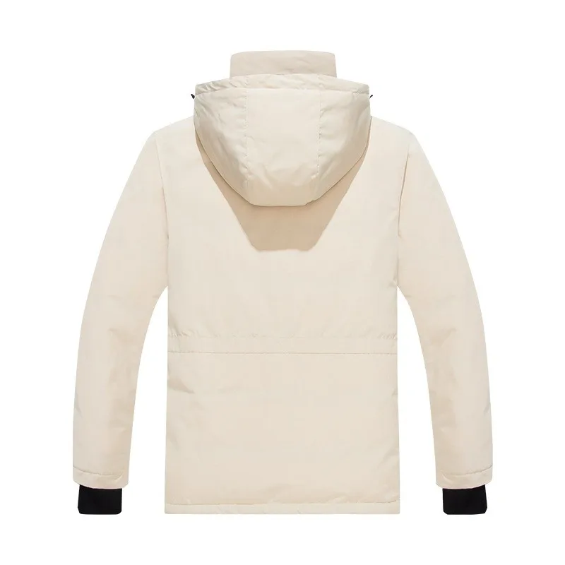 Men's Down Jacket Winter Warm Windproof Waterproof Coat Detachable Hooded Parka High Quality Padded Outwear Male Clothes
