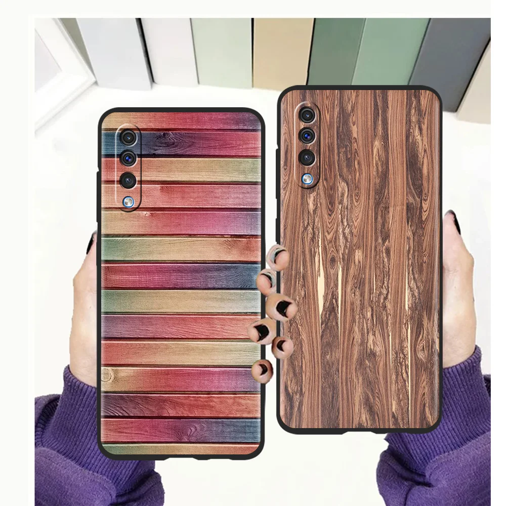 

WOOD Texture Phone Case for Samsung Galaxy A12 A22 A32 A50 A70 A52 A40 A10 A20 A30 Cover Silicone Soft Luxury Shell Coque TPU