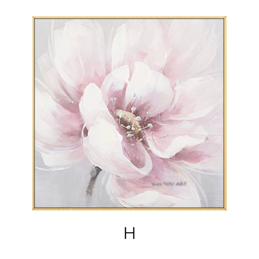

Canvas Abstract Painting Scandinavian Poster Wall Art Flowers Posters and Handmade Elegant Poetry Modern Transparent Flower A-L