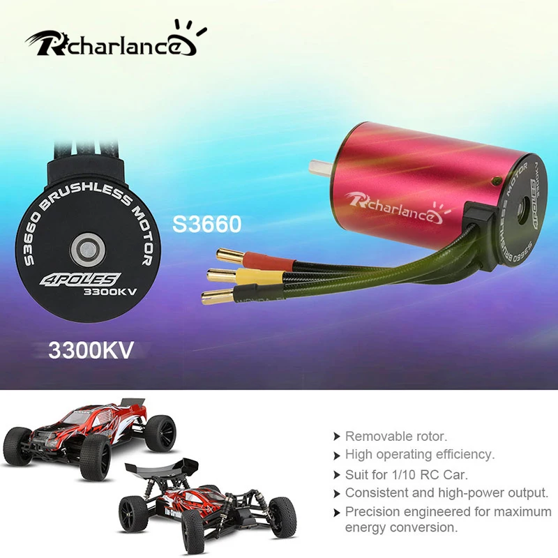 S3660 3300 кв датчик Esc бесщеточный и карточная игра 1/10 Rc мотор контроллер полета