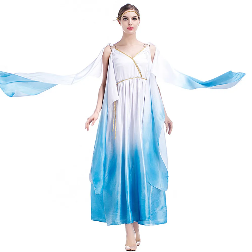 Костюм на Хэллоуин для взрослых Длинное Элегантное платье Женский костюм в стиле