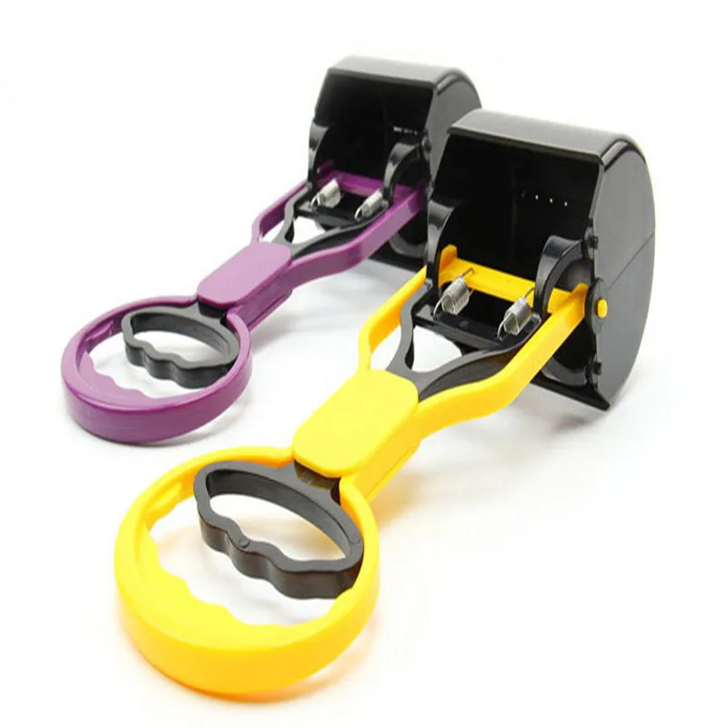 Клипсы для сбора собак приседание с длинными стержнями чистки питомцев и