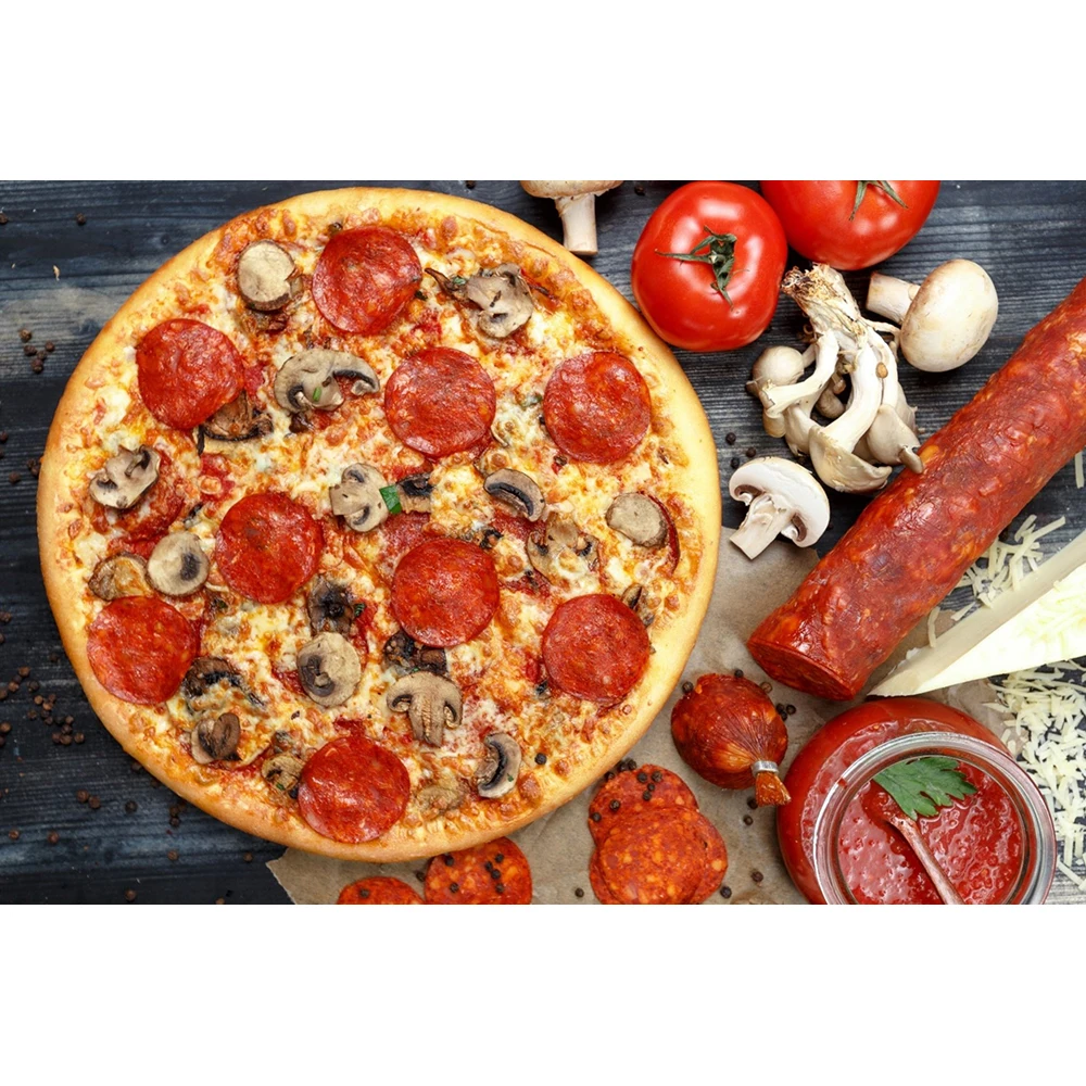 Алмазная вышивка 5D с перечной пиццей домашний декор картина круглыми стразами