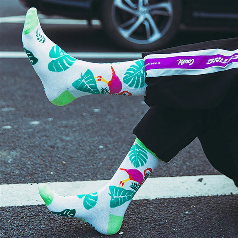 Женские индивидуальные парные носки смешные Веселые хлопковые мужские женские с