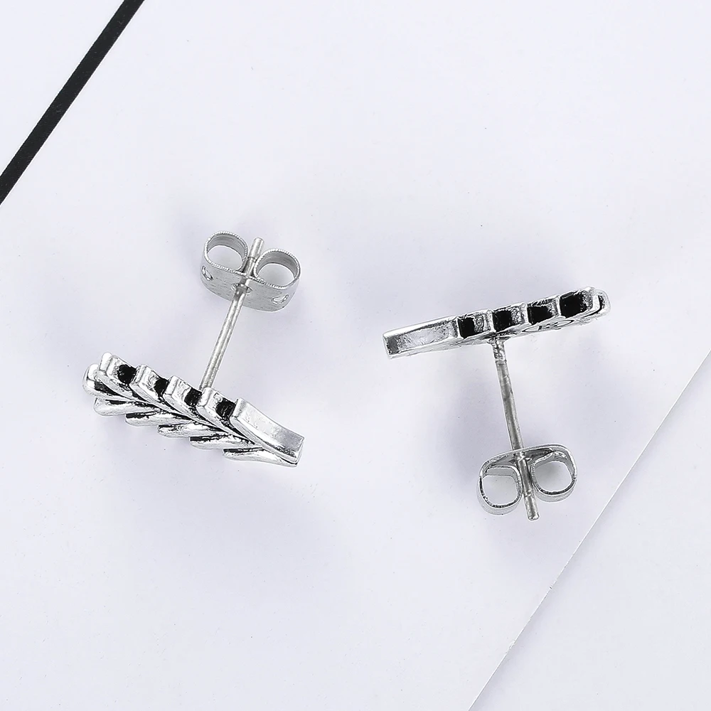 Модные ювелирные изделия новый дизайн 1 пара крутой панк Мужской обруч круглый