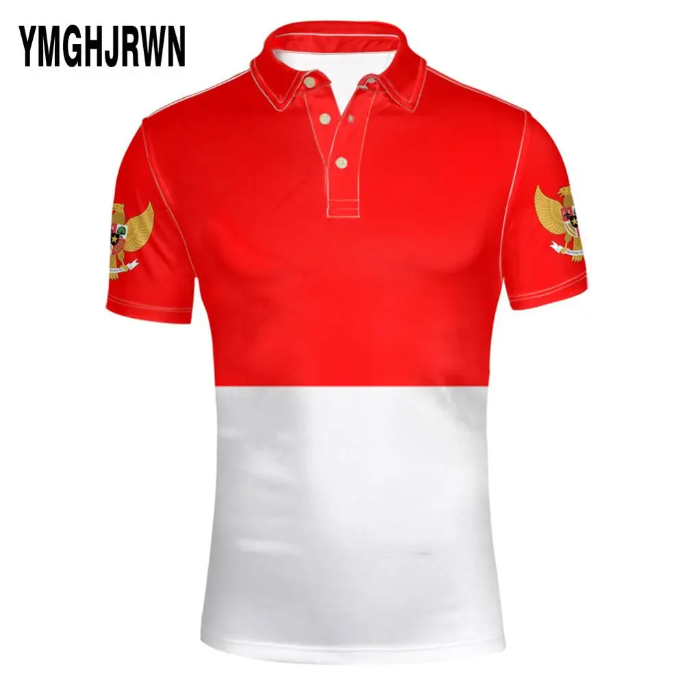 Индонезийская Молодежная рубашка-поло сделай сам с бесплатным именем и номером