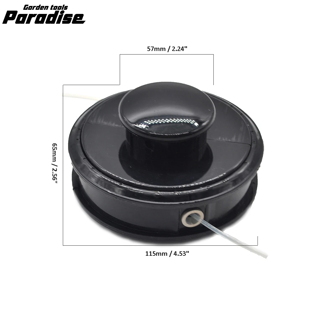 

Universal Black String Grass Trimmer Head With Line ABS String Trimmer Head Brush Cutter Lawn Mower Garden Tool Grass Trimmer