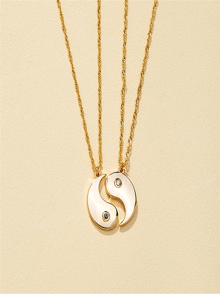 

kshmir Chinese style Tai Chi Eight Diagrams pendant lovers necklace