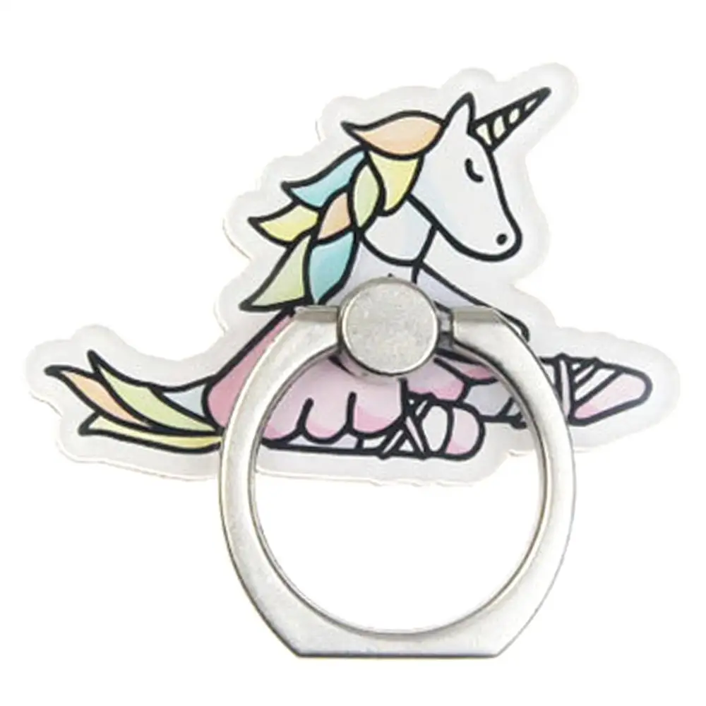 Радуга Единорог мобильный телефон кольцо держатель на палец для мобильного