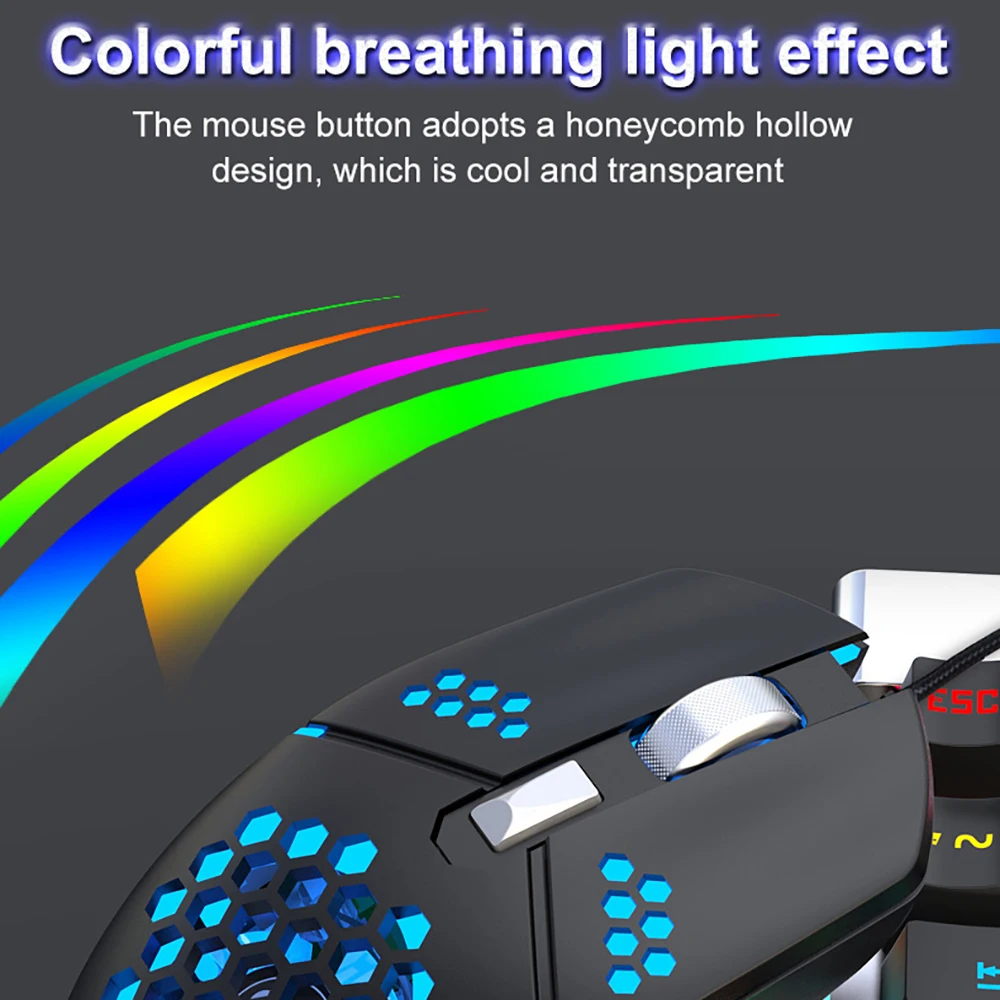 usb mute led wired mouse wired mute mouse with mute fan colorful backlight for home office game cooling mouse 2020 free global shipping