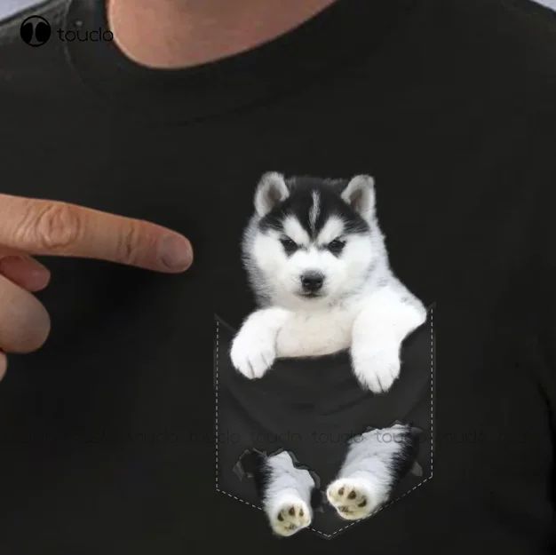 

Alaskan Klee Kai In My Pocket Dog Lovers Funny Gift Unisex T-Shirt For Men Women Shirts For Women Custom Aldult Teen Unisex Gift