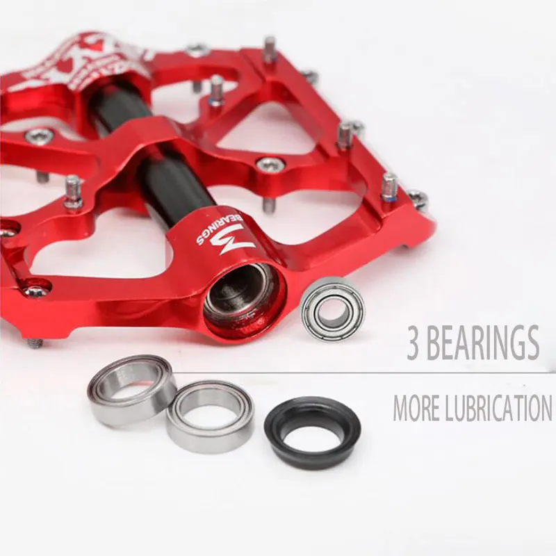 Велосипедные педали с 3 подшипниками сверхлегкие молибденовые из хромированной