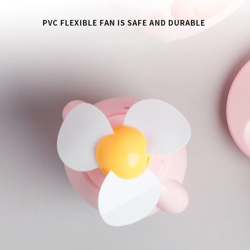 

Handheld Cartoon Piggy Pocket Mini Fan USB Rechargble Student Dormitory Desktop Cooling Air Conditioner