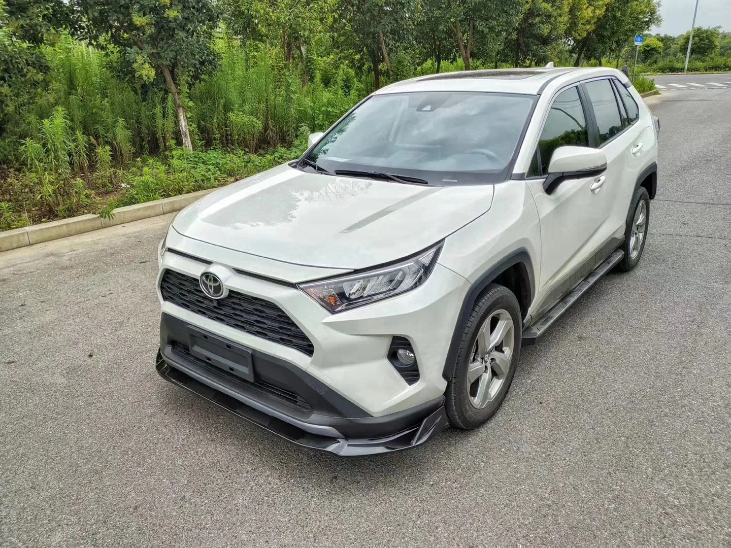 Для TOYOTA Rav4 Body kit спойлер 2020-2021 ABS задний передний бампер диффузор защитные бамперы