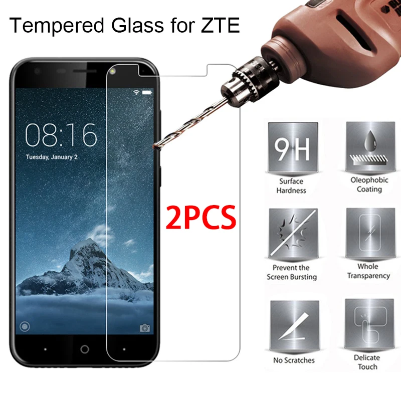 9H HD Phone Front Glass for ZTE Blade A3 A452 A510 A512 A520  Hard Tempered Glass for ZTE Blade A6 A610 L110 L2 L3 L5 Plus