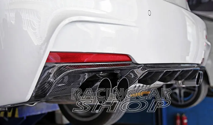 Задний диффузор из углеродного волокна в стиле P 4 трубы для BMW 3-Series F30 M-TECH M-Sport