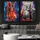 Марвел сериал супергерой Ванда видение Холст Живопись Искусство пропаганда плакаты и принты украшения для гостиной предметы