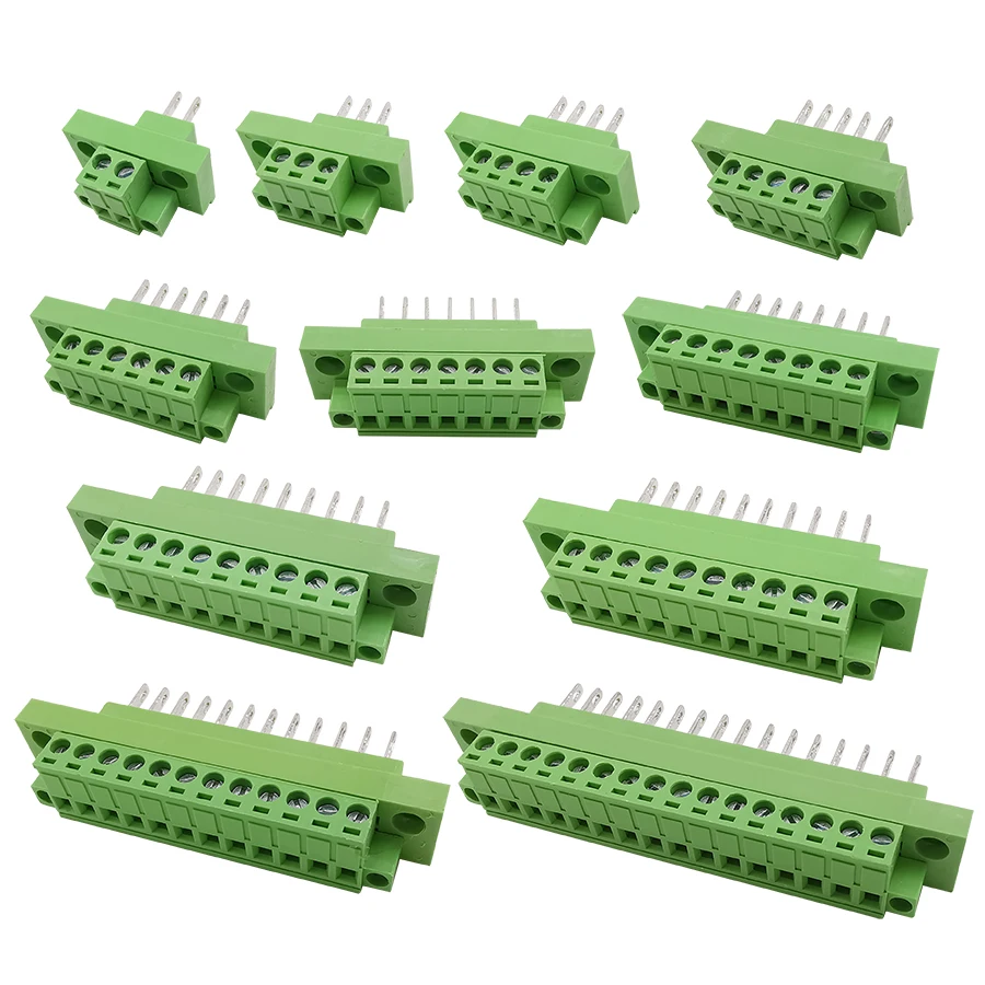 KF2EDGWB 5 08 мм Шаг 2P-16Pin PCB винтовая Клеммная колодка Разъем перегородки подключаемые