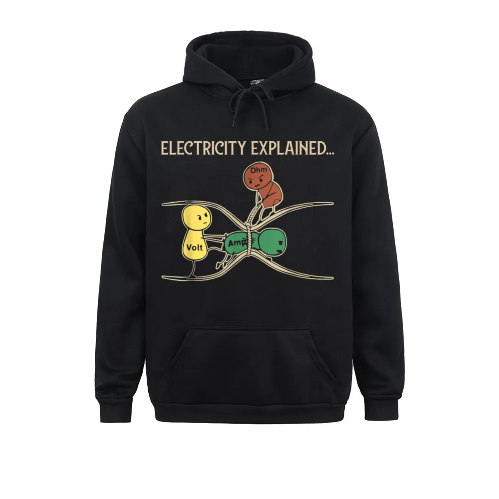 

Electricity ExWarmed Funny Ohm Volt Ampe Physics Normal Men Hoodies Long Sleeve Sweatshirts Comics Clothes Brand New