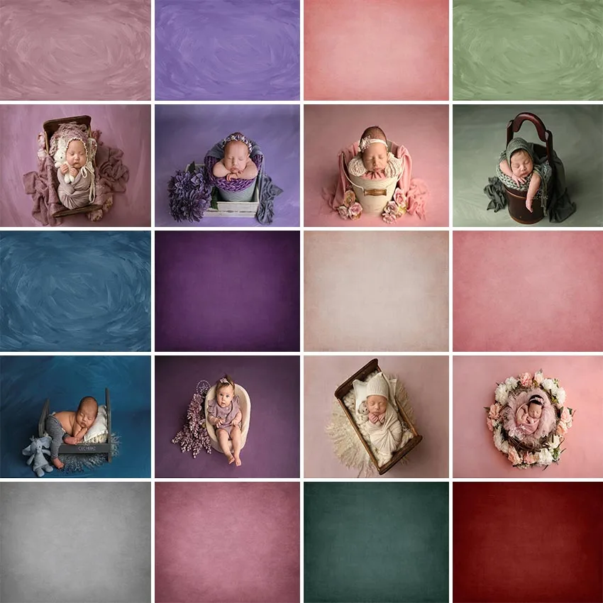 Фоны для фотосъемки новорожденных сплошной цвет портрет на день Рождения