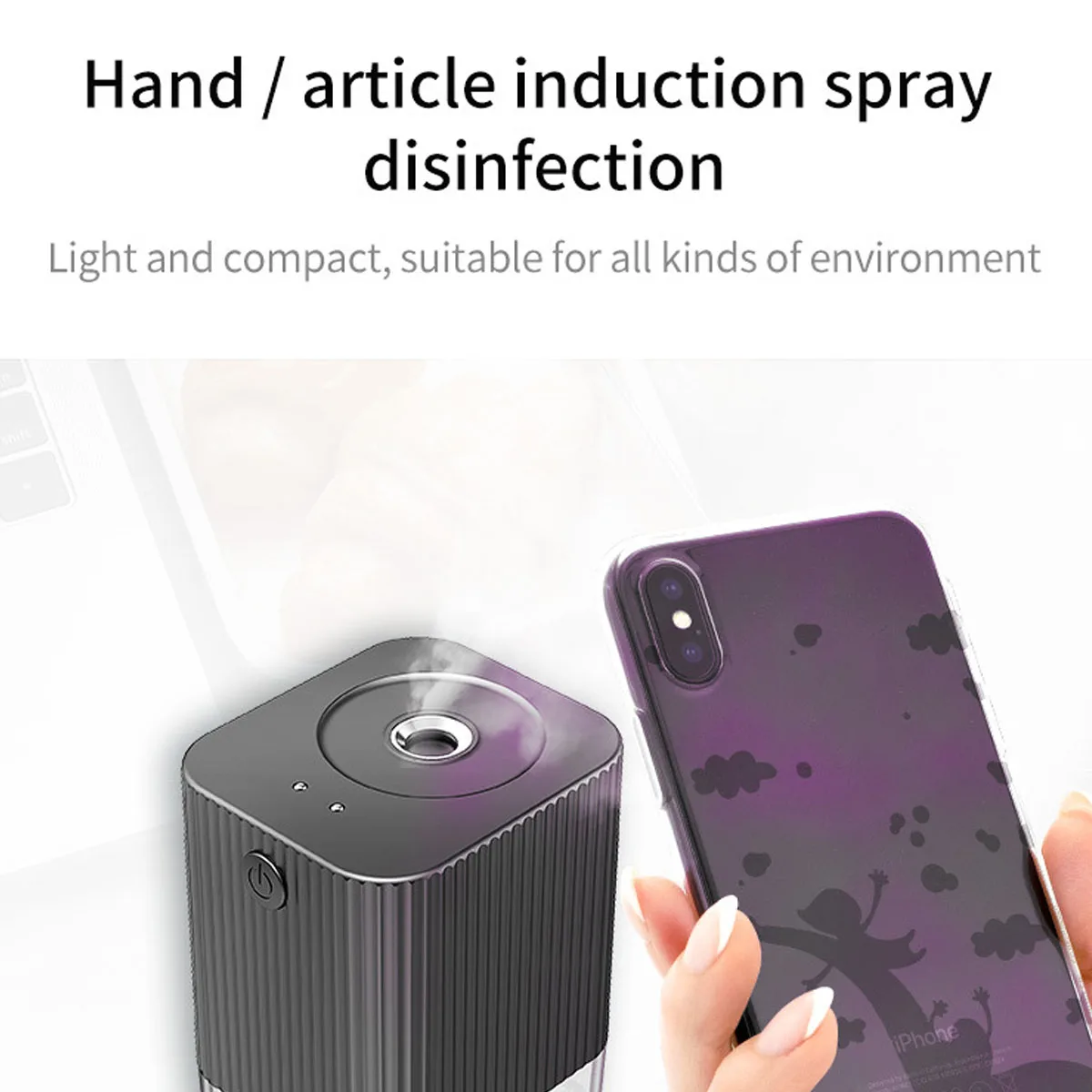 

HOT Wireless Disinfection Humidifier Intelligent Sensor Sprayer USB Mist Diffuser Home Sterilize Humidificador Aroma Diffuser