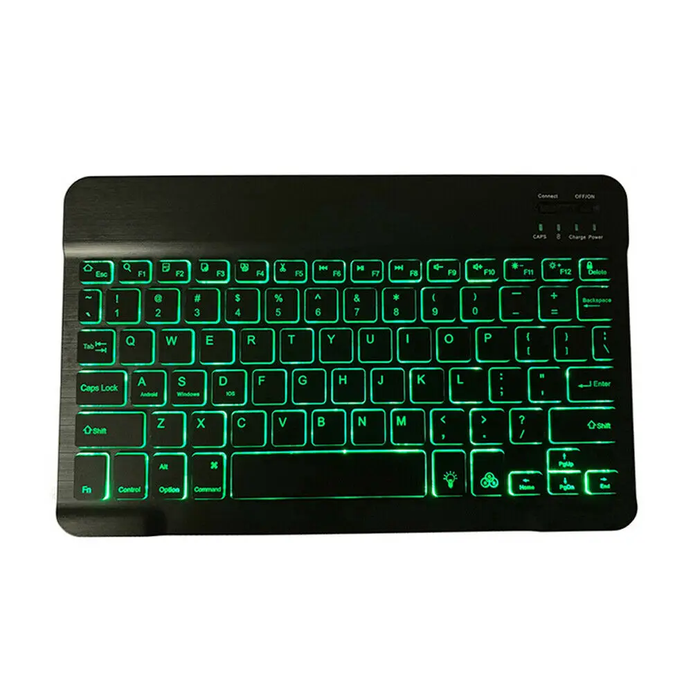

10 Inches Wireless Bluetooth Keyboard Backlit Illuminated Chargeable Ultra-slim For IOS Android Windows MacOS Laptop Keyboard