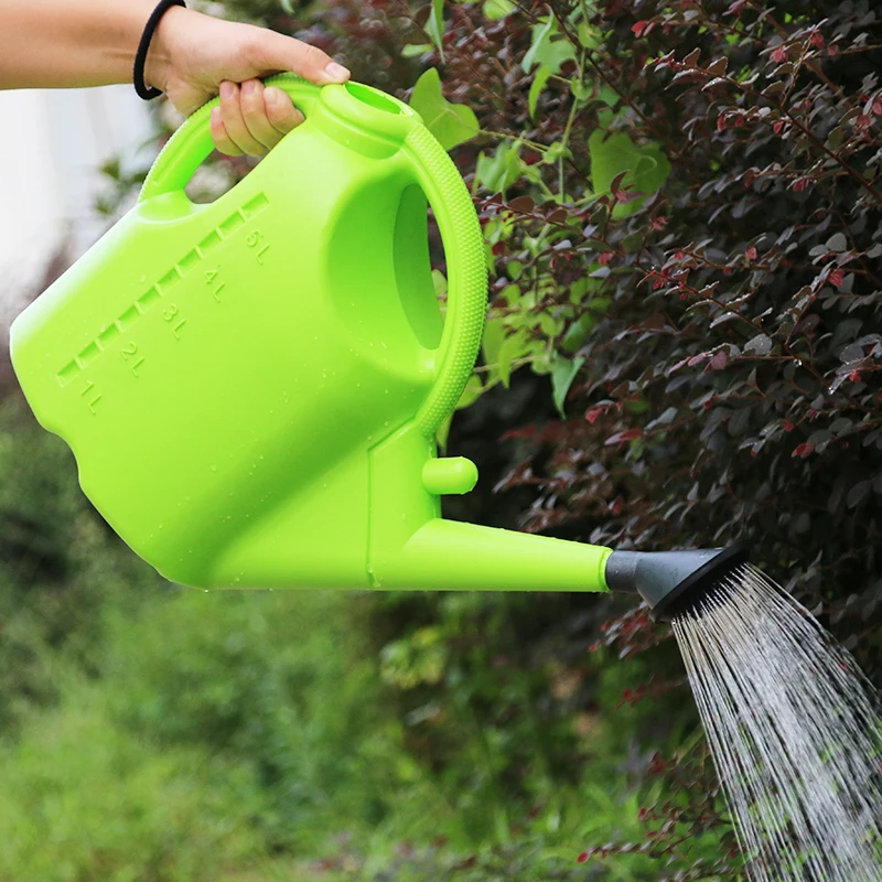 Большой поливочный пластиковый горшок с длинным горшком Балконный садовый