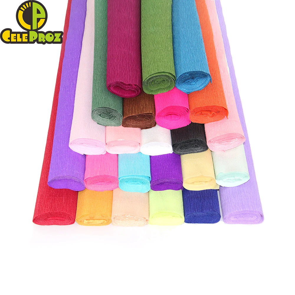 50*250 см Креп бумага Crinkled оригами флорист креп Роза Свадебная вечеринка фон