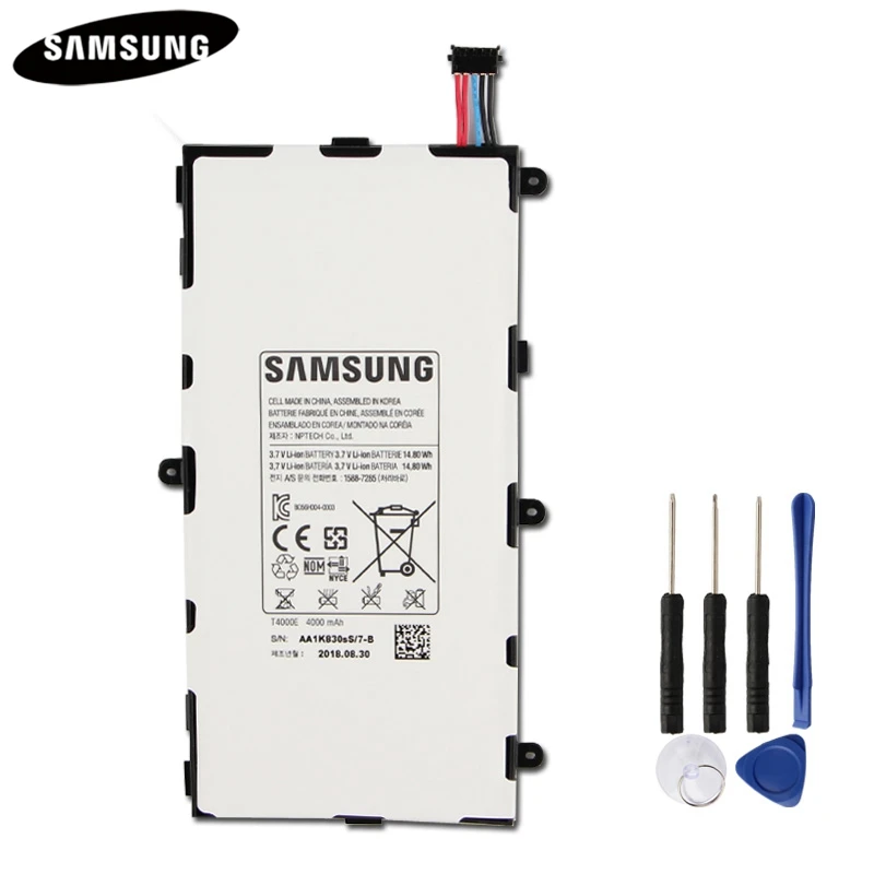 Планшет Батарея T4000E T4000C T4000U для samsung GALAXY Tab3 7,0 T210 T211 T2105 T217A подлинные батареи 4000 мАч