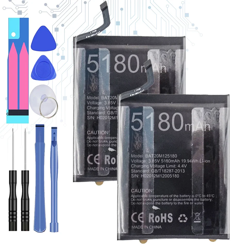 

BAT20M125180 (S58 pro) Replacement Battery for DOOGEE S58 pro S58pro 5180mAh