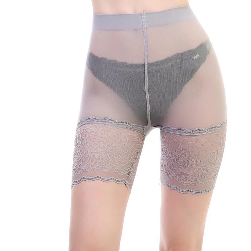 

Hot Sale Fashion Women Safety Pants Nylon High Stretch Lace Leggings Sexy Safe Underwear White Black Woman 4 Color