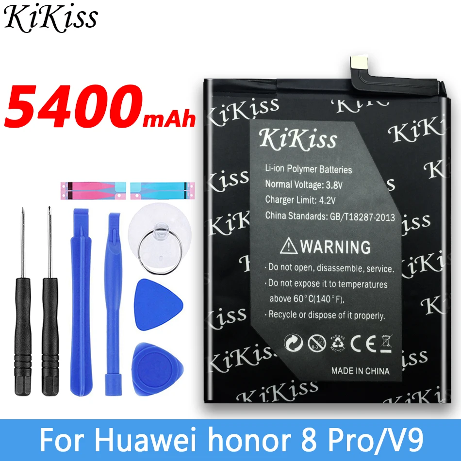 Аккумулятор большой емкости 5400 мАч для Huawei honor 8 Pro 8Pro / V9 батарея телефона с