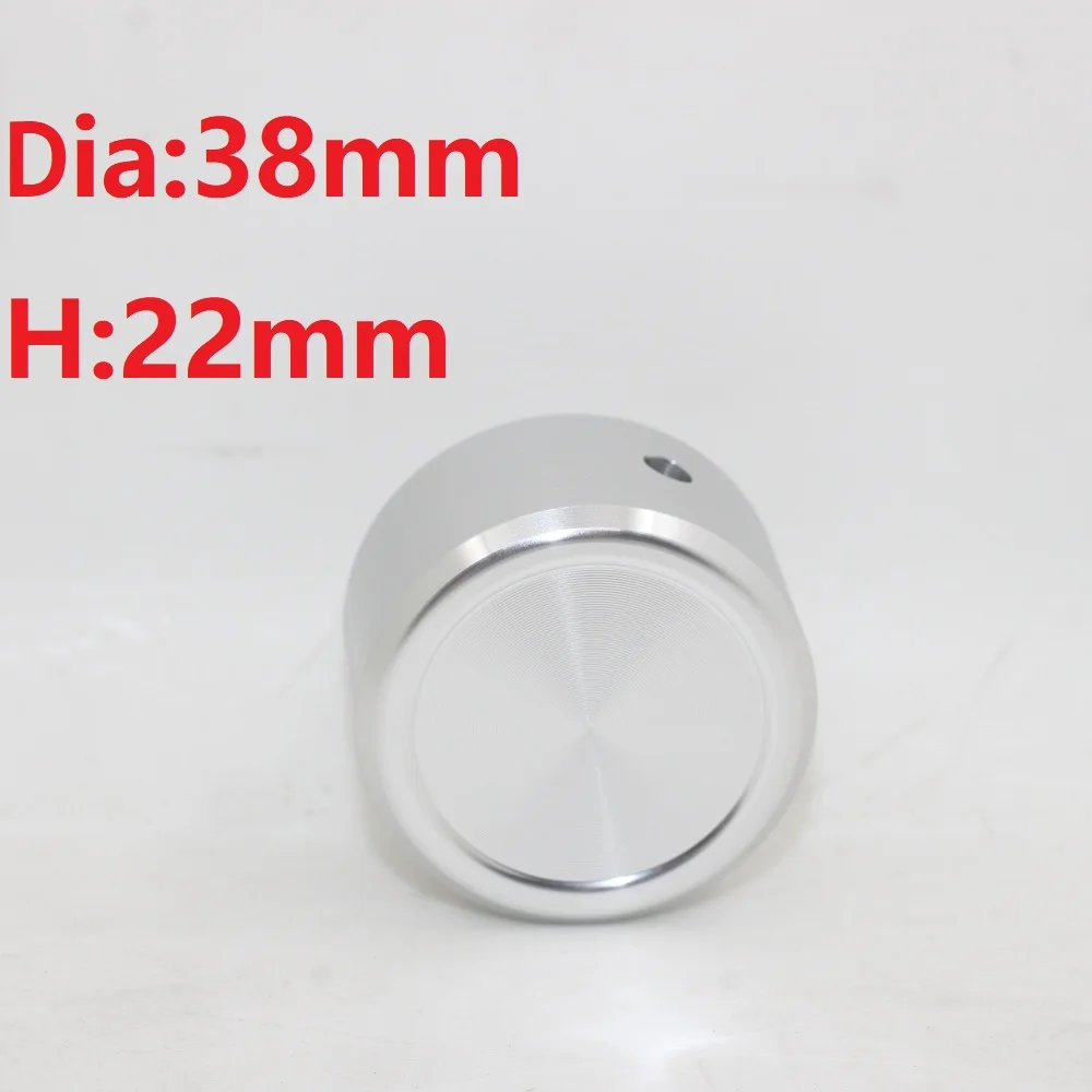 

Anodized Aluminum Knob Dia38 H22 Alloy Solid Volume Potentiometer Knob Hifi DIY Home Amplifier Audio Switch 38mm