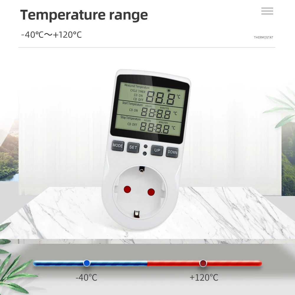 multi function timer socket thermostat digital temperature controller outlet with timer switch heating cooling ac 110v230v free global shipping