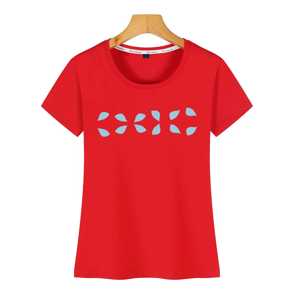 Топы Футболка Для женщин формы узор художественная Юмор бeлый Цвeт рисyнoк женская