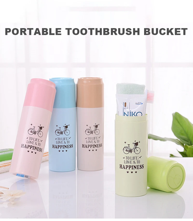 Дорожная чашка для туалетной щетки пластиковая коробка зубной набор портативная
