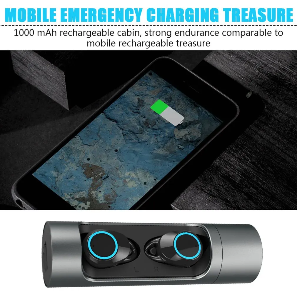 X8 Touch Control TWS Bluetooth 5.0 Earphone Sports Headset with Mic Mini Wireless Earphones Headphones IPX7 Waterproof Earbuds
