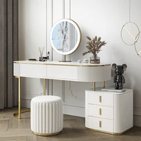 light luxury dressing table storage cabinet integrated small apartment modern minimalist nordic style slate bedroom vanity table