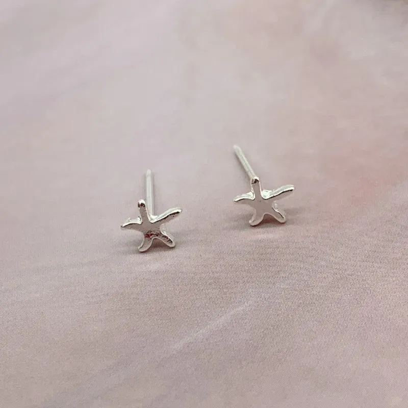 Htzzy 2019 новые модные серьги для женщин серебряного цвета Морская звезда Луна