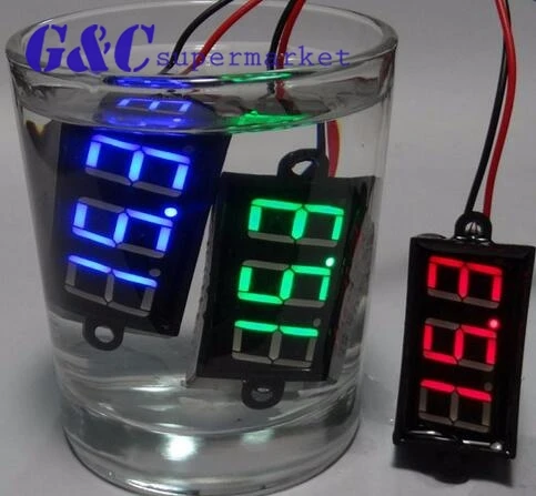 Водонепроницаемый вольтметр постоянного тока 3 5 35 в для морского мотоцикла 8 16 0 56