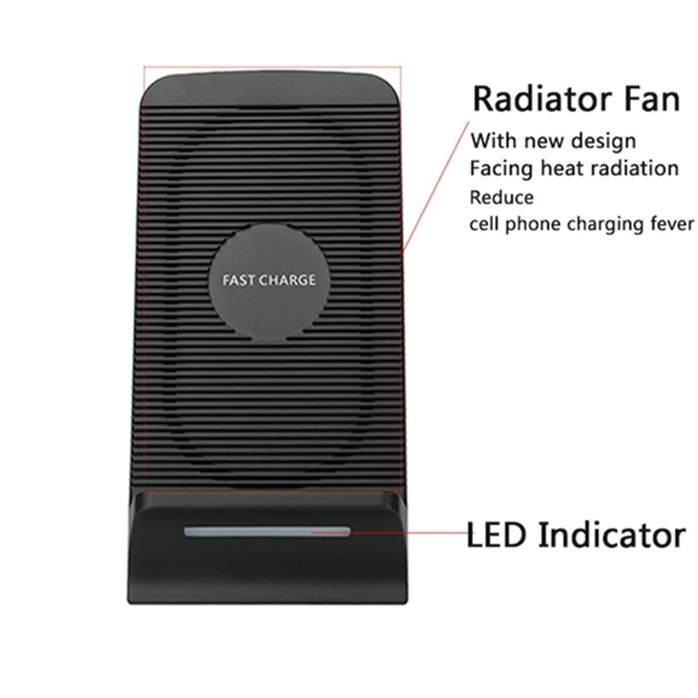 

Stand Wireless Pad Charging Holder Mobile Phone Upright Heat Dissipation Fast For S550 for Apple Phone